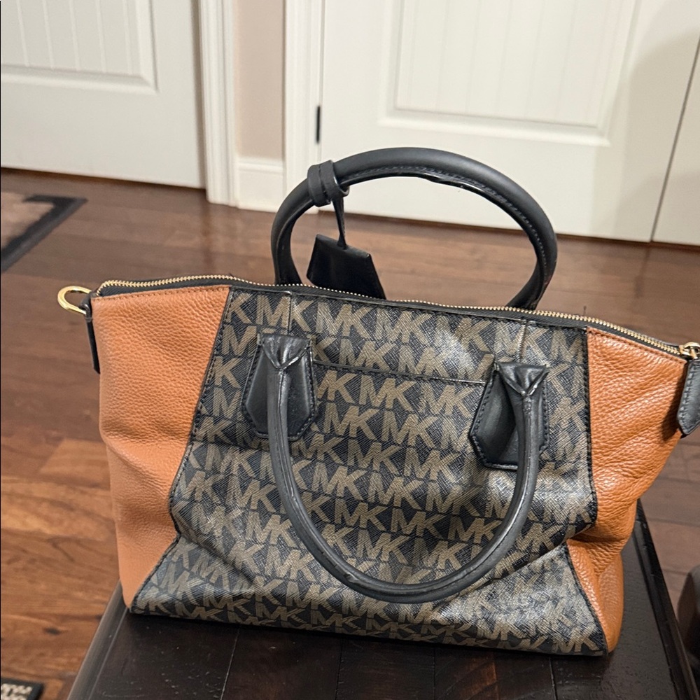 Michael Kors Brown and Black Satchel - Picture 2 of 5